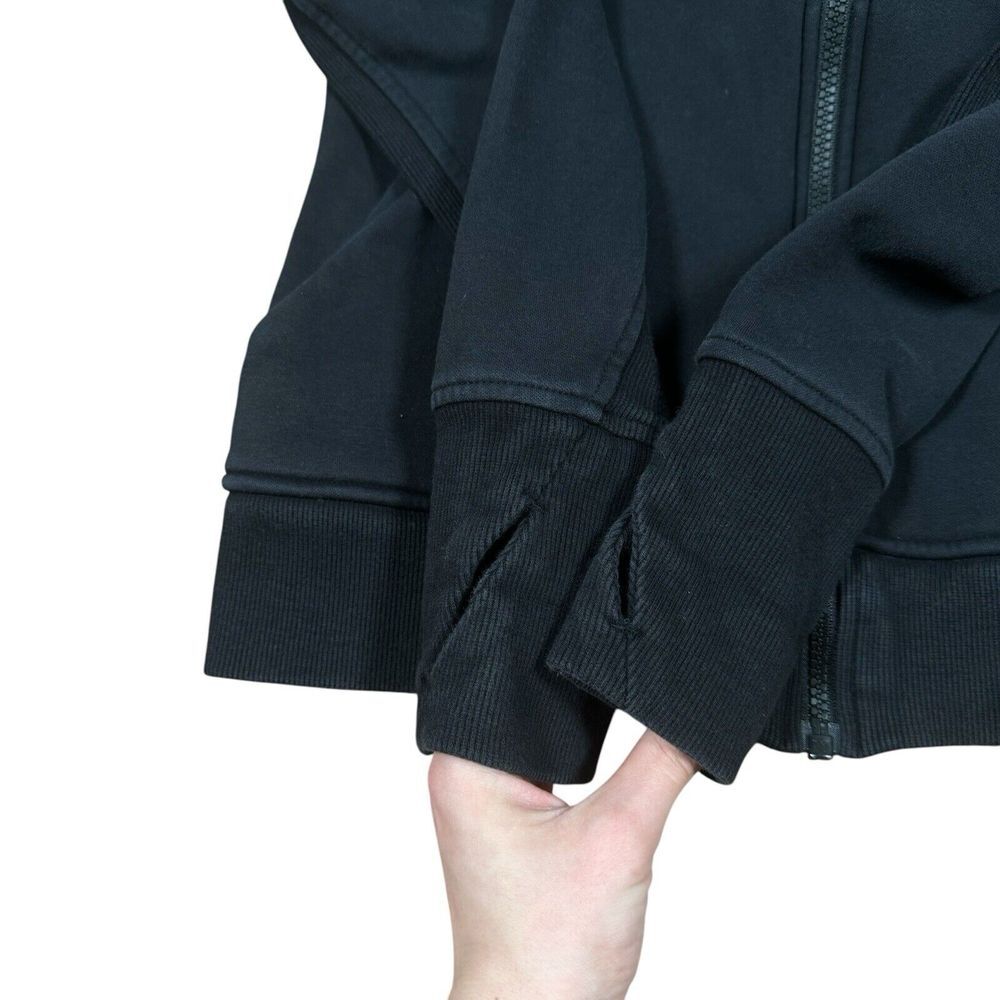 Athleta Triumph Hoodie Women's Sz S Black Full Zip Jacket Sweatshirt - Picture 5 of 15